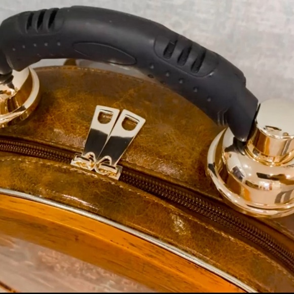 NEW Steampunk Working Clock Shoulder Bag Satchel Tote Wearable Art NWT - Picture 9 of 15